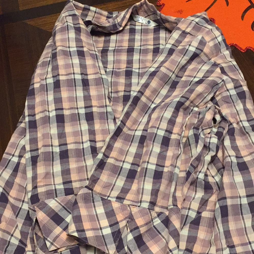 Plaid long sleeve shirt